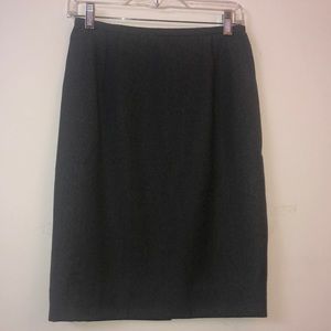 Grey Wool Jones New York Midi Skirt - Size 6